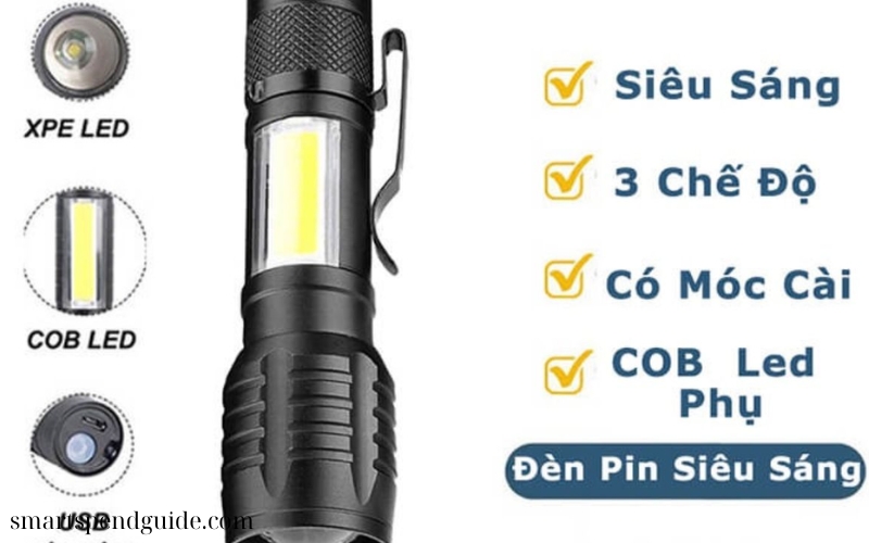 Đèn pin USB mini cầm tay (3)